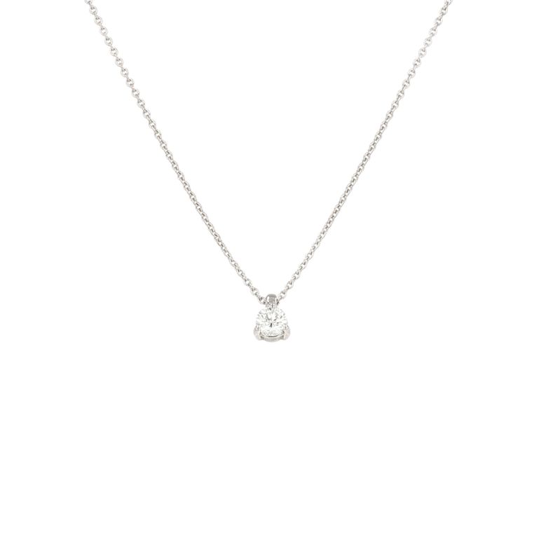 Collier diamant 0.35 carat or blanc 2.74g Comme neuf -  reconditionné disponible sur Gemme Les Bijoux